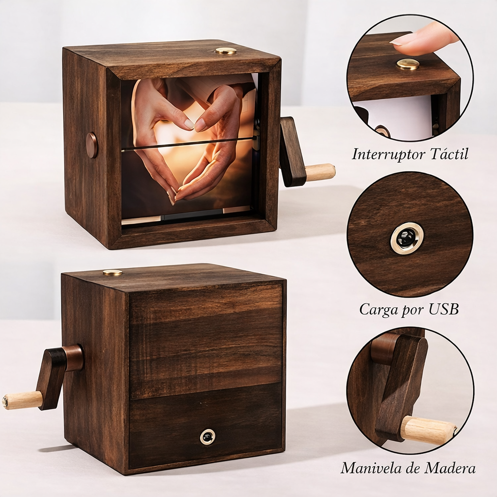 Álbum de madera personalizable